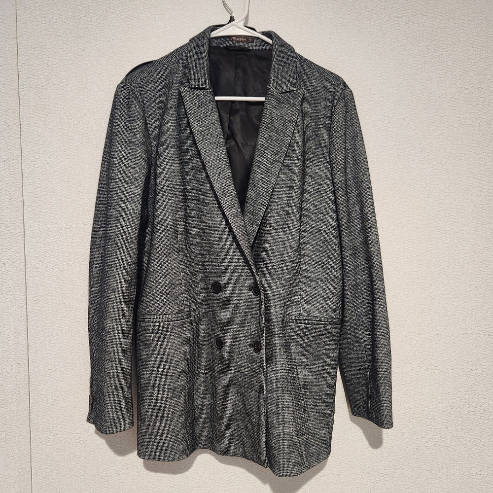 J. Mclaughlin Warrington Jacket Double Breasted Wool Blend Blazer Size 10